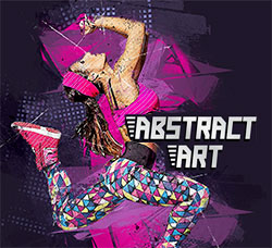 极品PS动作－抽象艺术(含高清视频教程)：Abstract Art Photoshop Action